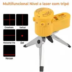 Nível Laser Giratório 360º Com Tripé Nivelador Multifuncional Profissional Piso Teto 5 Modos
