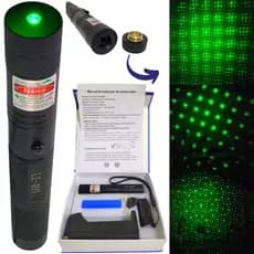 Caneta Laser Mais Forte Do Mundo Bateria Recarregável Laser Pointer Verde Ultra Forte Potente Chave segurança