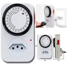 Temporizador Analógico Timer Manual Tomada Liga Desliga Energia 110v / 220v Tomada Inteligente