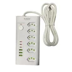 Filtro de Linha 6 Tomadas(10A/16A) Com 3 Entrada USB e 3 Tipo-C 2M