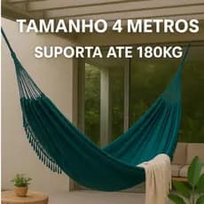 Rede Grande de Descanso Gigante para Dormir Resistente 160Kg Confortável