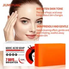 Sabonete de Glicina JKDP, Sabonete Artesanal para Limpeza Facial e Banho Corporal. Substituto do Tipo Ácido Kójico