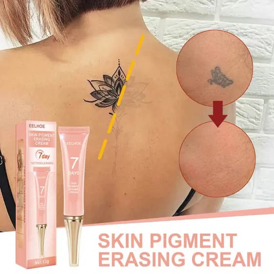 DQ4O Agente de Limpeza para Tatuagens, Essência Vegetal para Tatuagens, Creme para Remoção de Manchas e Clareamento de D