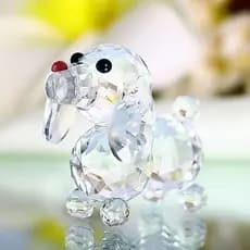 Figuras de Cachorrinhos de Cristal JNIX TFSI, Artesanato de Animais, Ornamento de Mesa, Decoração de Casa, Presentes