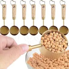 Colher Medidora De Fundo Plano-Colheres Medidoras De Aço Inoxidável-Ferramentas De Medição De Cozinha-Para Chá Com Leite