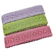 Renda Guipir Entremeio Flor 5,2cm x 13,70m CV-091 Para Roupas, Moda Infantil e Artesanato - Envio Rápido