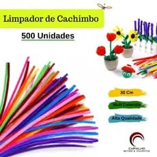 Haste De Chenille 30 Cm Limpador de Cachimbo Com 500 - 1000 Unidades Mix Cores Sortidas Atacado Envio Rapido
