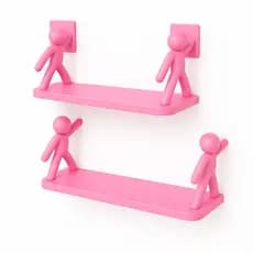 Prateleiras Bonequinho Buddy para Banheiro/Cozinha – Linda Decoração com Fixação Adesiva