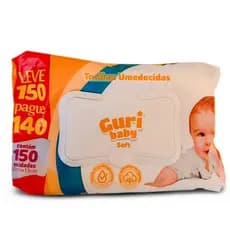 Toalhas Umedecidas Guri Baby C/150 Unidades