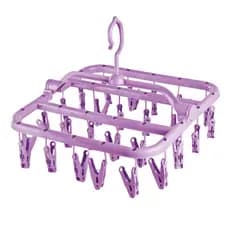 Varal Multiuso Meia Calcinha Cueca Roupa Intimas Multiuso 26 Prendedores Dobrável Retrátil Resistente Pratico Preto