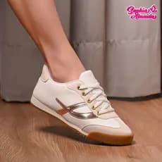 Tênis Feminino Casual Tênis Branco Feminino Casual Leve Perfeito para o Dia a Dia