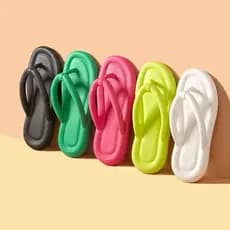 Chinelo Feminino e Masculino Flip Flop Nuvem Macio e Confortável Tendência Sandalia Verão Praia