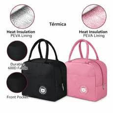 Bolsa Térmica Portátil Lancheira Marmita Viagem Piquenique Conserva Quente Frio Alimentos