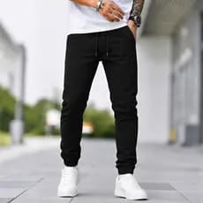 Calça Jogger Masculina Sarja ou Jeans 4 Bolsos com Punho Elástico Streetwear Casual Confortável Premium Moda