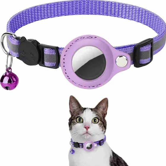 Coleira Anti Enforcamento Gatos Compatível Rastreador Airtag Não Acompanha Rastreador (Kit1 ou 2 Un)