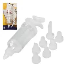 decorador de bolo 8 bicos + 1 aplicador para criar decoraçoes incriveis