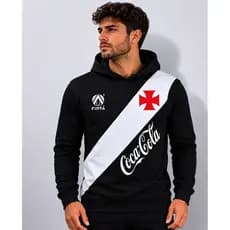 Moletom Fechado Vaco Time Carioca Futebol Capuz Full Blusa Casual