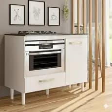 Balcão para Cooktop 4 Bocas e Forno T&T - Cores