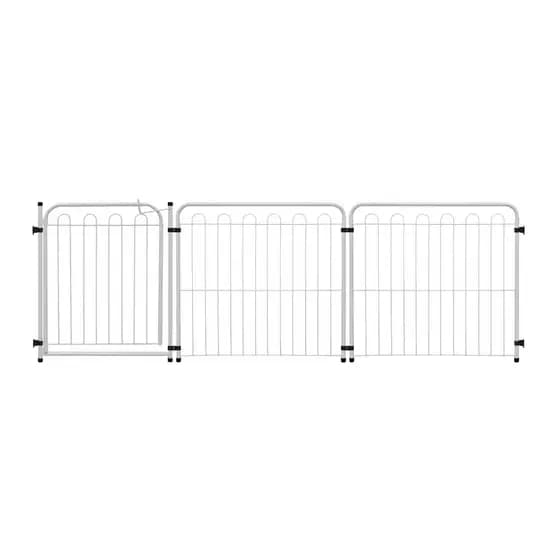 Cercado Pet 2 Módulos Portátil c/ Portão  Segurança Dobrável 65cm Cachorro Cercadinho Criança Klimix