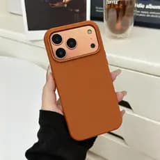 Capa Capinha Silicone de Cor Laranja Para iPhone 17 17PRO 17 PROMAX 17AIR Advanced Design