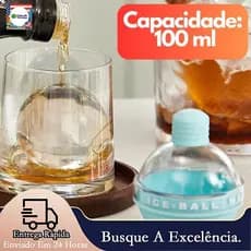 1pc Ice Ball Maker 2.4 Polegadas Grande Bola De Gelo Molde