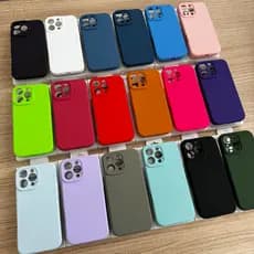 Capa capinha cilicone aveludado alto qualidade com proteção de câmera para iPhone 11 12 13 14 15 promax plus