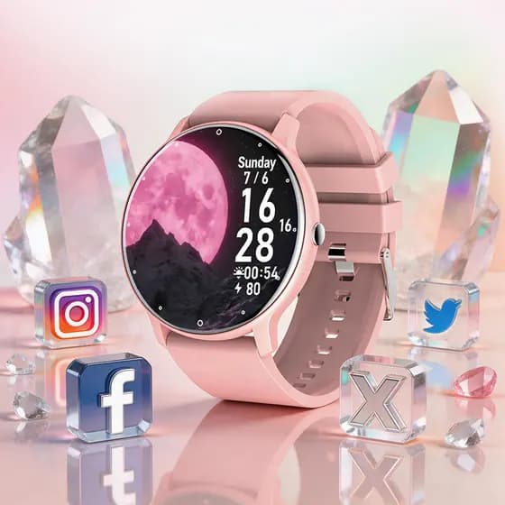 relógio smartwatch ZL02 monitor de sono 24h  Compatível com Android iOS ​​ Monitor de FC​​