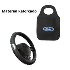 Capa de Volante Automotivo Carro Ford + Lixinho Multiuso Ford