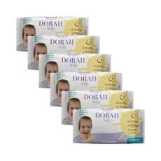 6 Unidades de Toalhas Umedecidas Sem Álcool - 50 Unidades | Dorah Baby