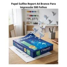 Resma Papel Sulfite Report A4 Branco 500 Folhas