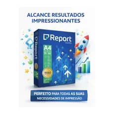 Papel Sulfite A4 75g/m²  Report Suzano – Resma com 500 Folhas