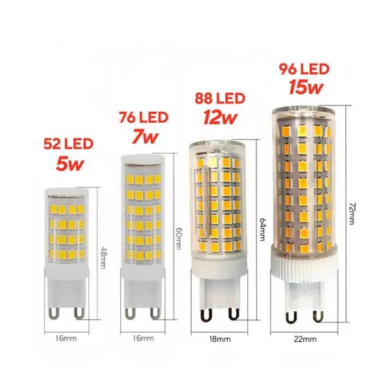 Kit Lampada Led Halopim G9 Led Para Lustre Arandela 110v/220v 5W 7W 12W 15W