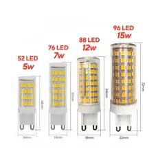 Kit Lampada Led Halopim G9 Led Para Lustre Arandela 110v/220v 5W 7W 12W 15W