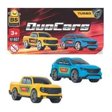 Kit com 2 Carrinho duo car infantil de brinquedo Bs Toys