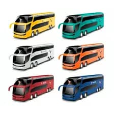 Ônibus viação petroleum 32 cm Roma Brinquedo