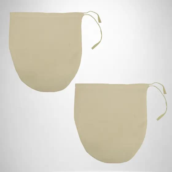 Kit 02 Unidades Coador De Café Em Pano Algodão No 01 20x20cm Reutilizável