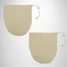 Kit 02 Unidades Coador De Café Em Pano Algodão No 01 20x20cm Reutilizável