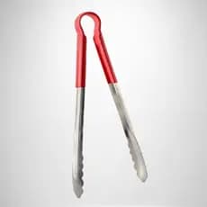 Pegador Pinça Inox Silicone 30 cm Churrasco Chapa Pratico Cozinha