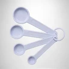Kit 4 Colheres Medidoras Para Receitas e Confeitaria Culinária