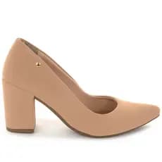 Scarpin Feminino Bico Fino Salto Alto Bloco Geométrico Confortável Tradicional Elegante Ref: 94.84