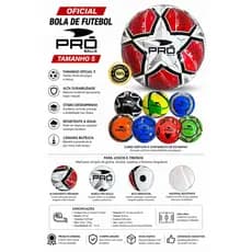 Bola de Futebol 5 Oficial–  cores sortidas – Campo e Society