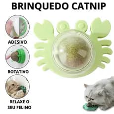 Brinquedo Gato Parede Catnip Para Gatos Erva Catinip Natural Interativo Pet Bolinha Adesiva Felino
