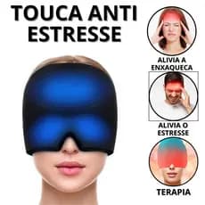 Touca De Enxaqueca Máscara Para Dor De Cabeça Toca Terapêutica Gelada Inchaqueca Sinusite Estresse