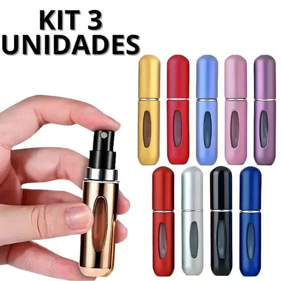 Porta Perfume Recarregavel 5mL Mini Frasco Spray Beleza Recipiente Viagem Cosméticos Líquidos