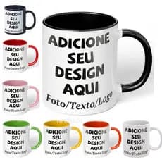 Caneca 325ml personalizada Dia dos Namorados com Foto com foto xicara presente porcelana premium