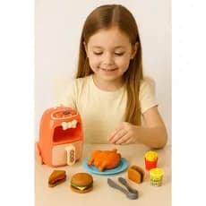 Conjunto Air Fryer Infantil com Luzes e Acessórios