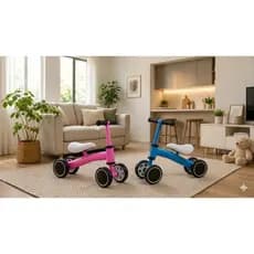 Bicicleta de Equilíbrio Infantil Rosa ou Azul