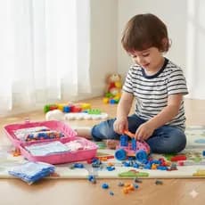 Kit Maleta Educativa de Montagem de Unicórnio Infantil