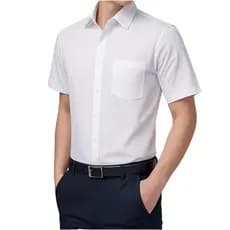 Camisa Social Masculina Manga Curto Slim Cores vibrantes lisa Com Bolso