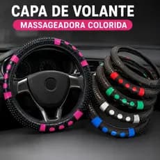 Capa proteção volante com massageador.